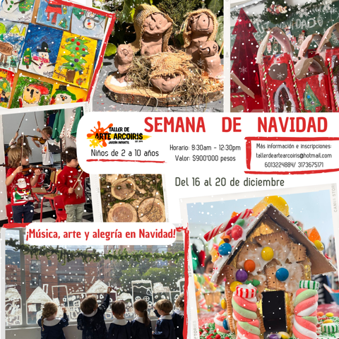 Ven a disfrutar de una semana de navidad con las artes y la musica, Del 16 al 20 de Diciembre . Los Esperamos !!!!!